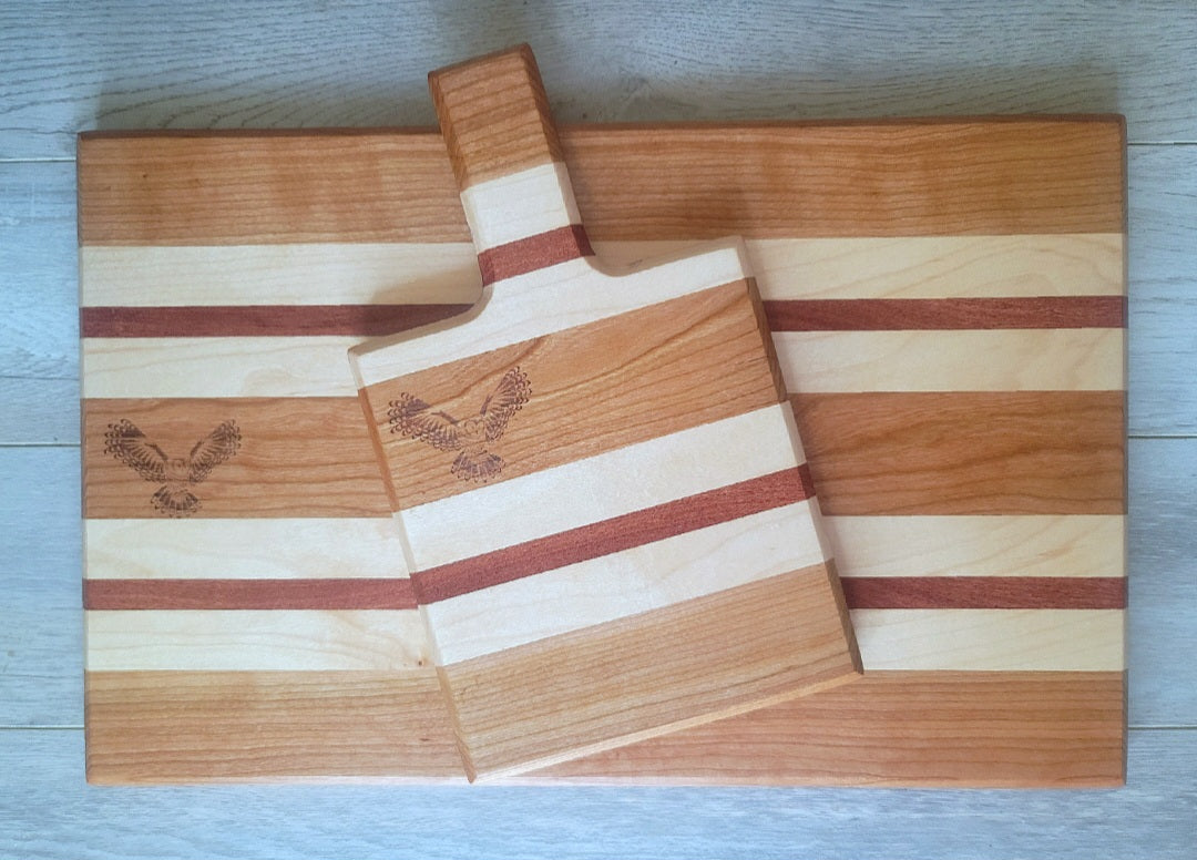 Barn Owl Cutting Board Set