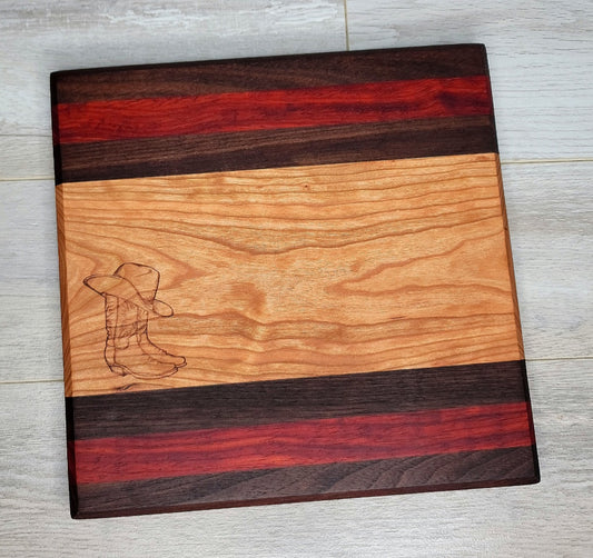 Western Boots Cutting Board