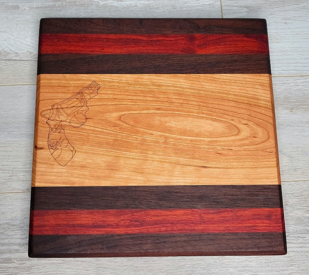 Western Revolver Cutting Board