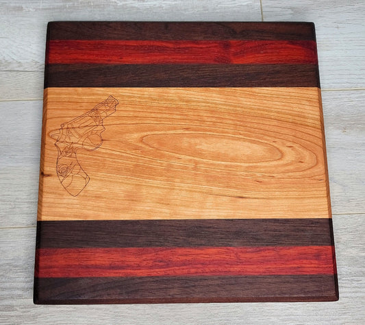 Western Revolver Cutting Board