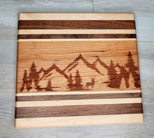 Deer Scene Cutting Board