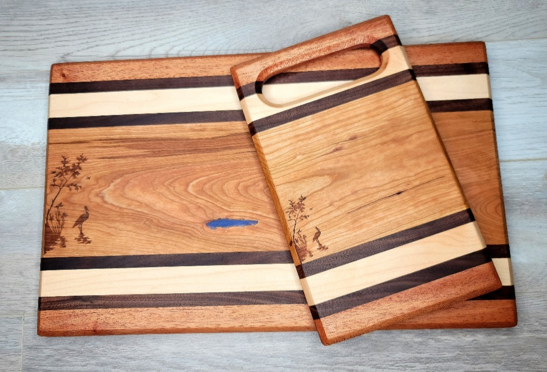 Crane Cutting Board Set