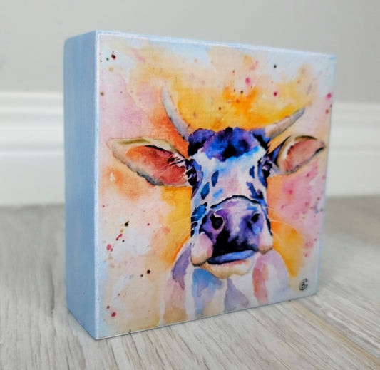 Watercolor Cow