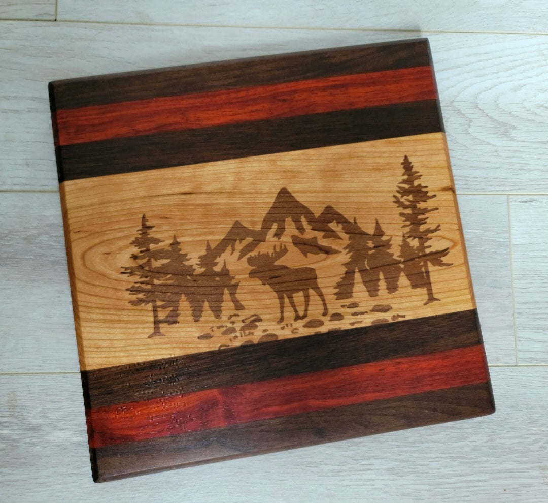 Moose Scene Cutting Board