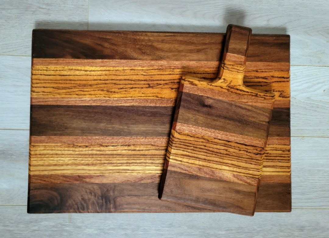 Earthy Zebra Cutting Board Set