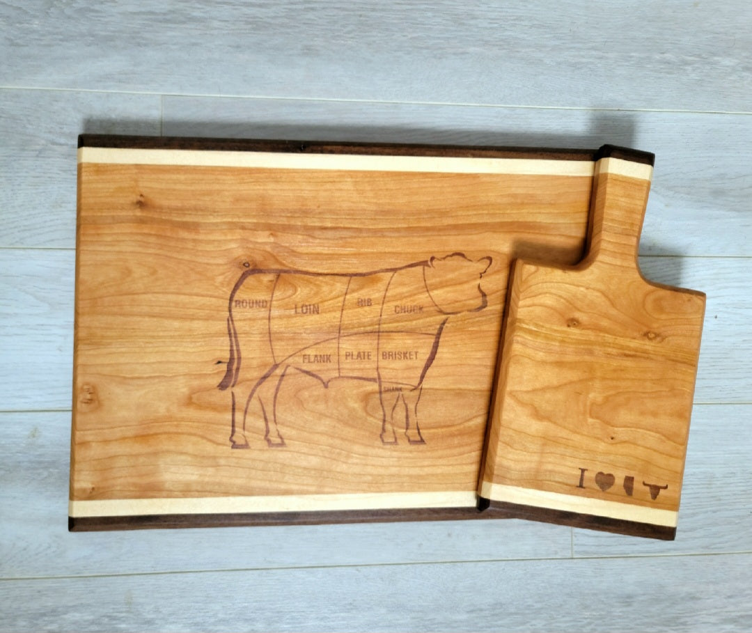 Cow Cuts Cutting Board Set